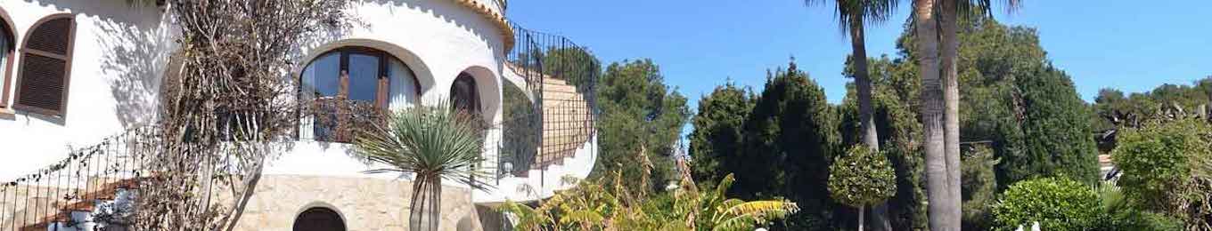 a Mediterranean style villa